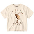 Tan Butts cropped tee