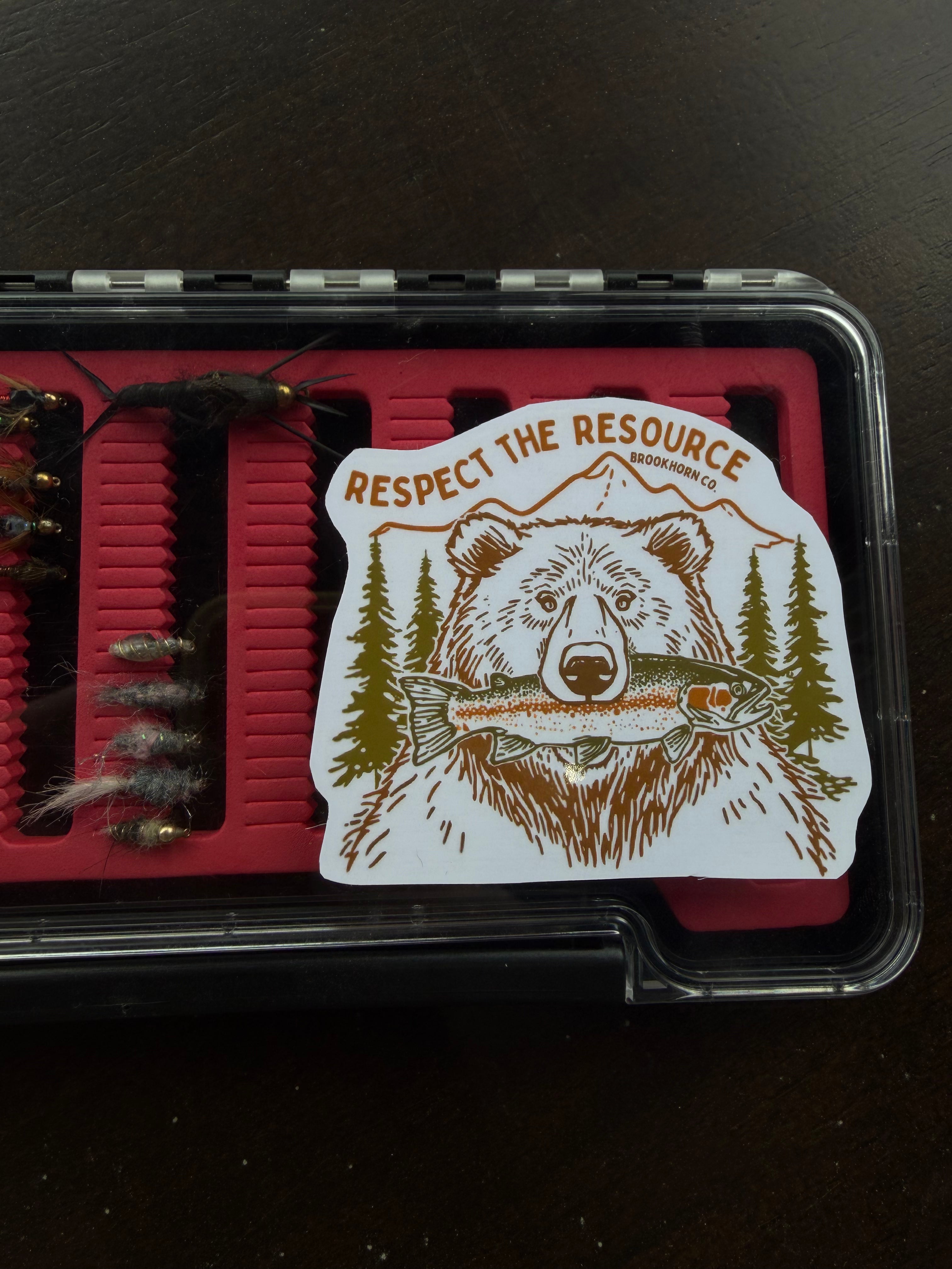 Respect the resource sticker